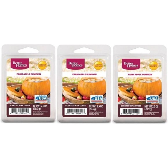 Better Homes & Gardens Farm Apple Pumpkin Scented Wax Cubes 2.5 Oz - Picture 1 of 5